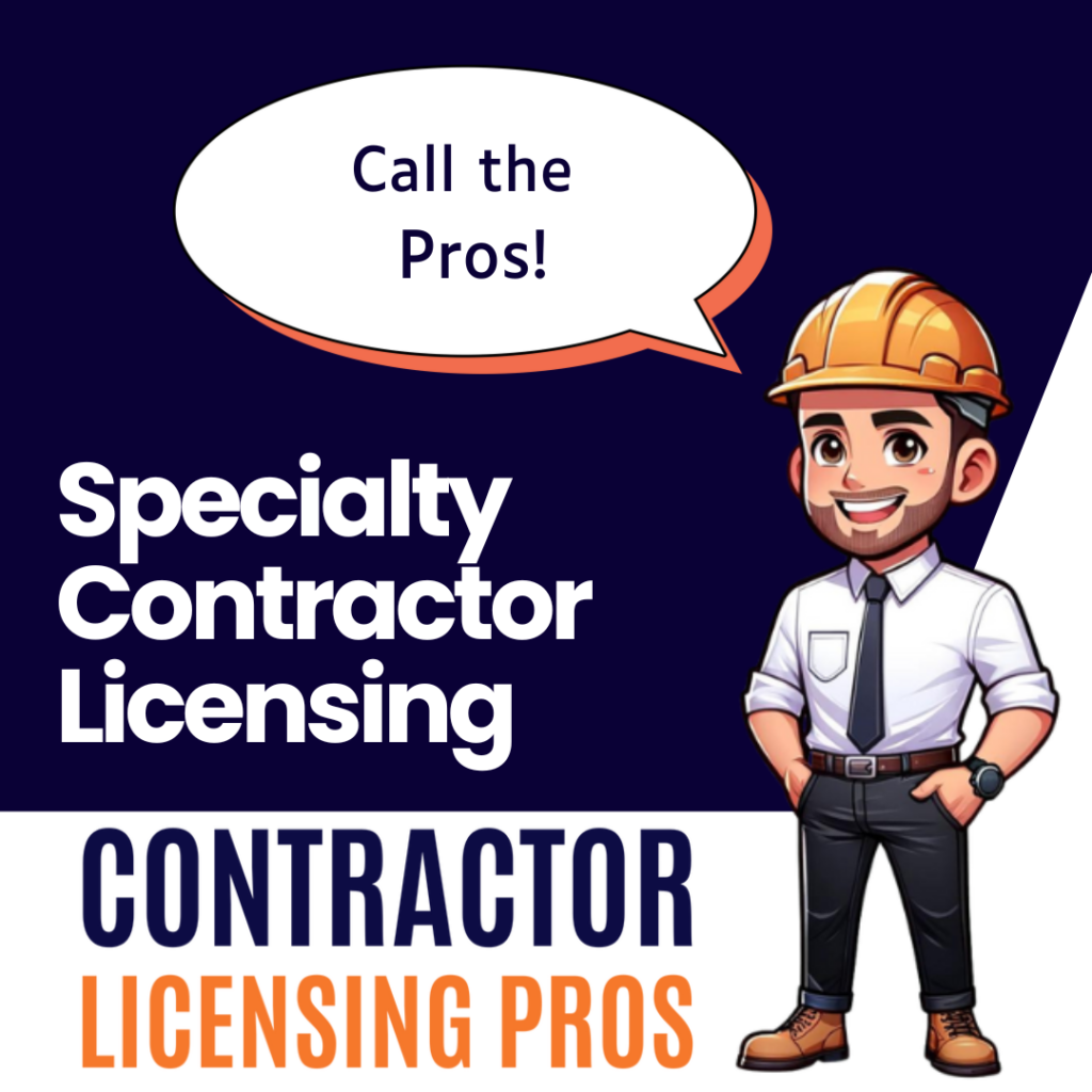 Specialty Contractor Licensing